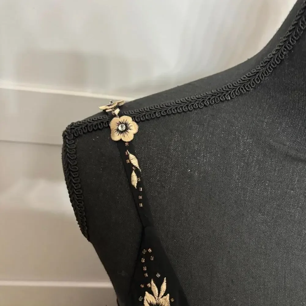 Vintage cache black fairy dress